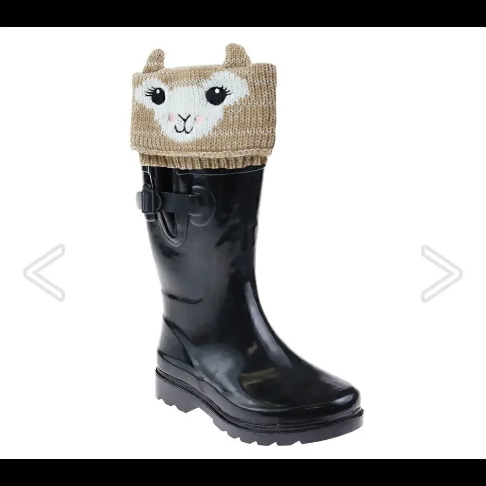 NEW Womens Capelli Marled Friendly Fox Boot Topper